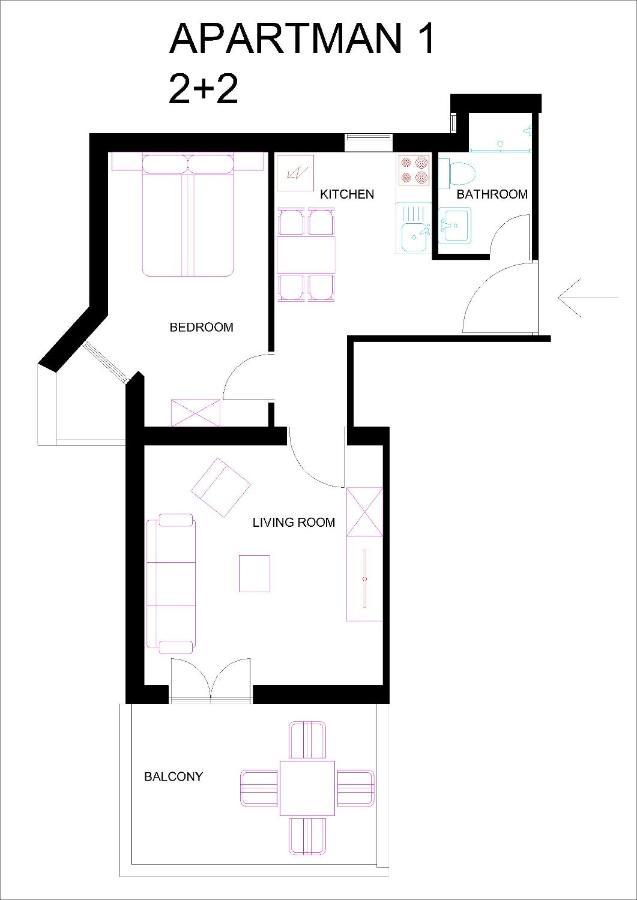 Apartments Bogdanic Krk I 克尔克 外观 照片