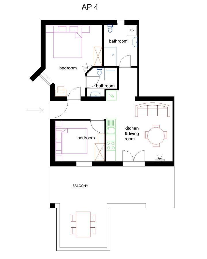 Apartments Bogdanic Krk I 克尔克 外观 照片